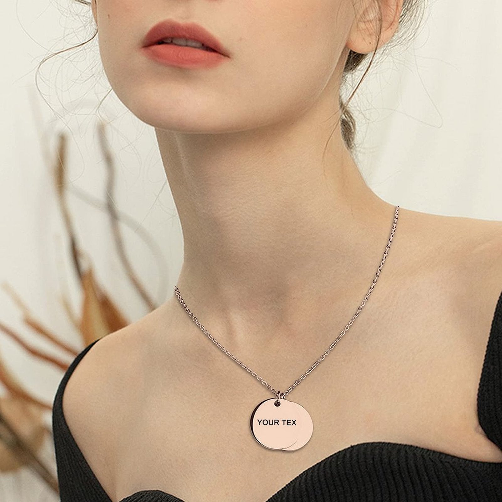 Double Disc Necklace
