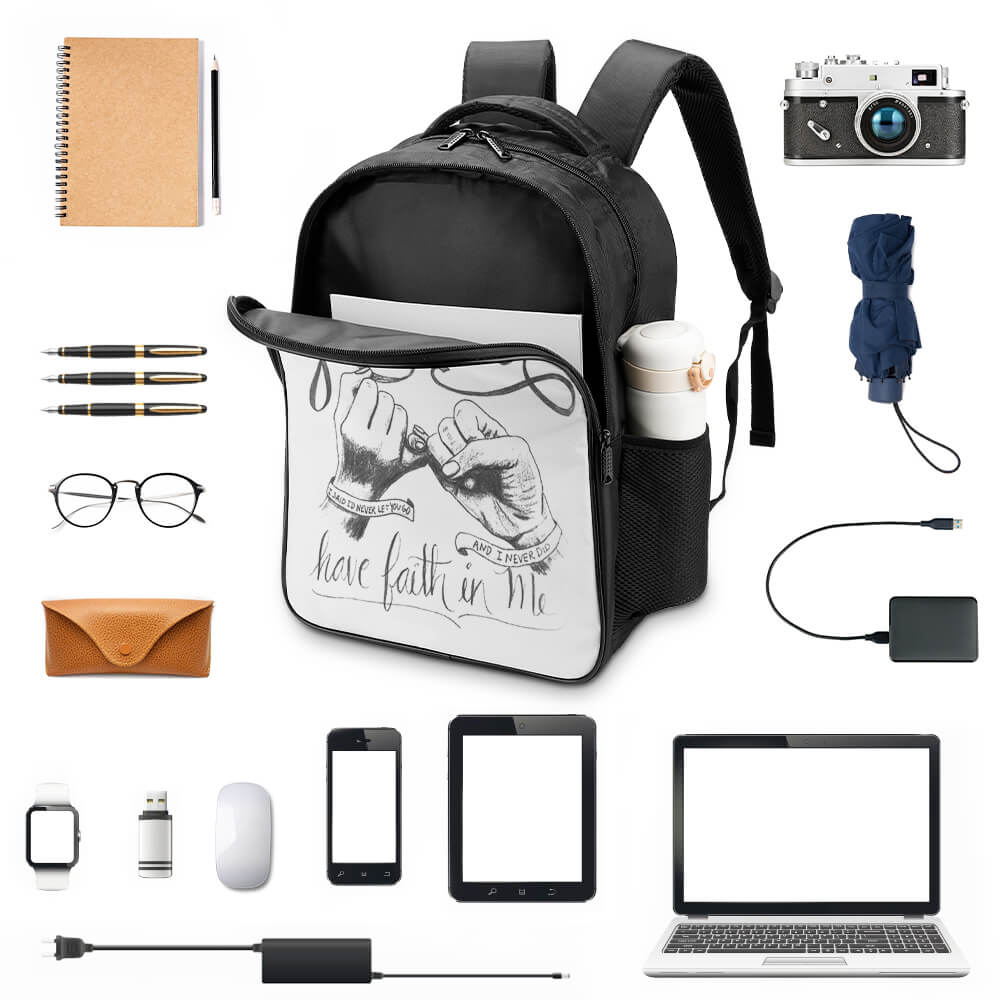 16 Inch 2 Compartment Backpack