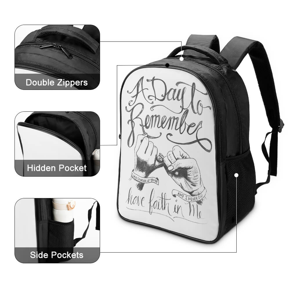 16 Inch 2 Compartment Backpack