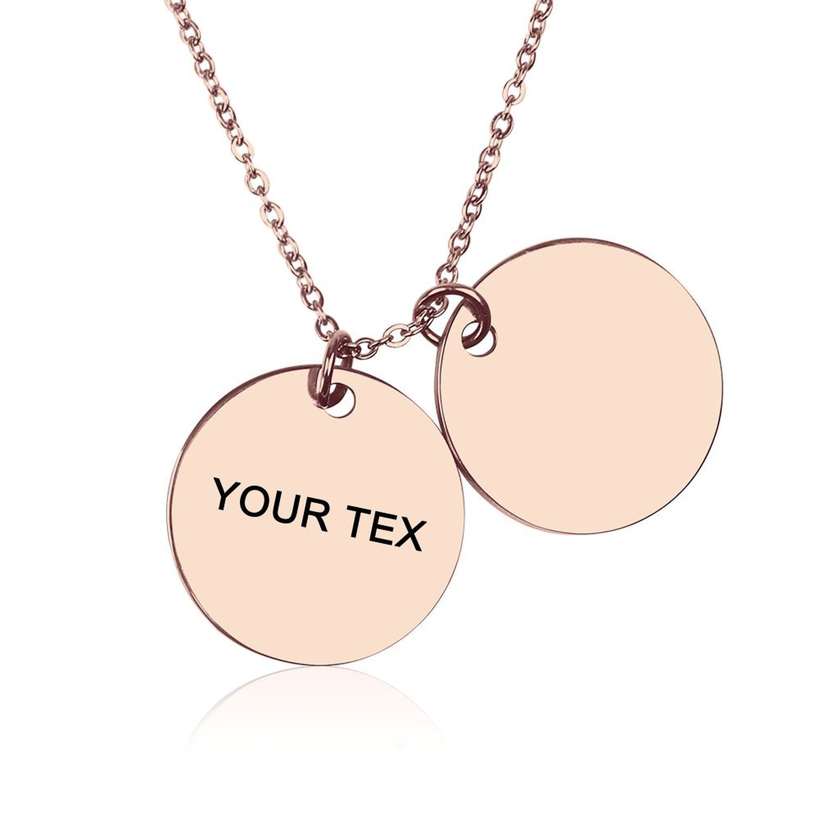 Double Disc Necklace