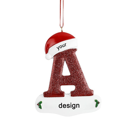 Letter Resin Pendant