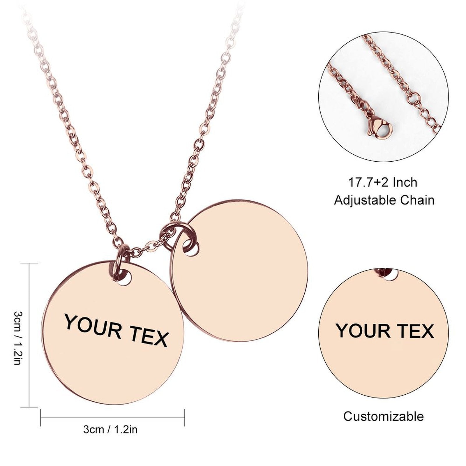 Double Disc Necklace