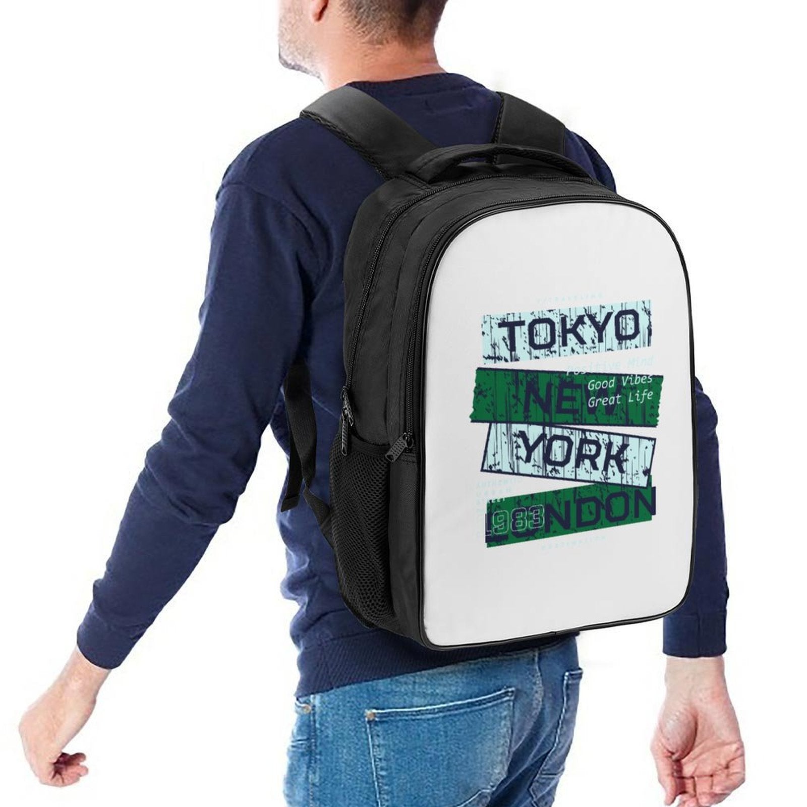 16 Inch 2 Compartment Backpack