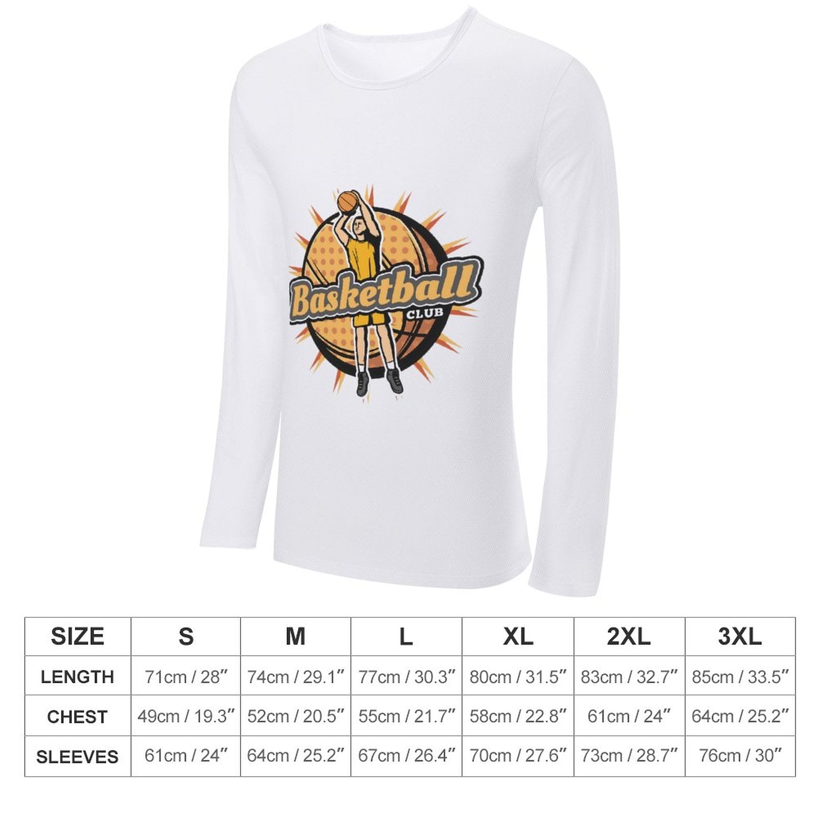 Men's CrewNeck Long Sleeve T-shirt