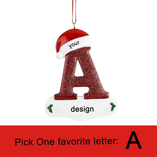 Letter Resin Pendant