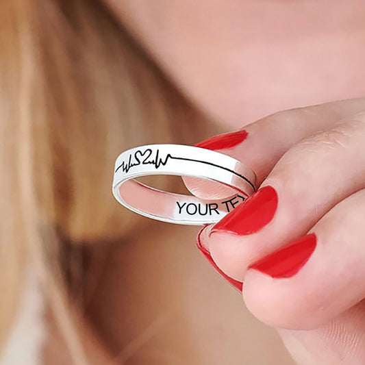 Heartbeat Chart Ring