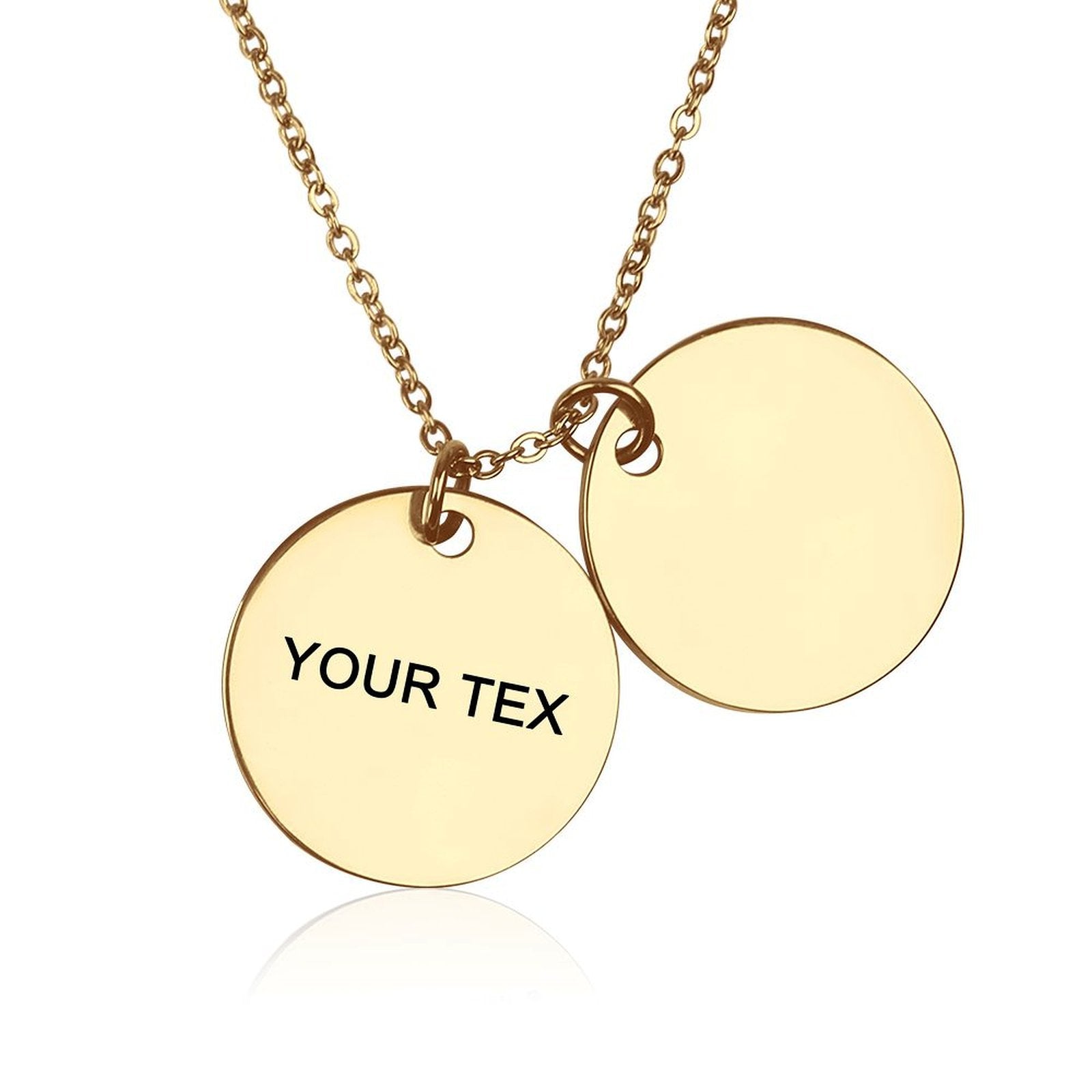 Double Disc Necklace