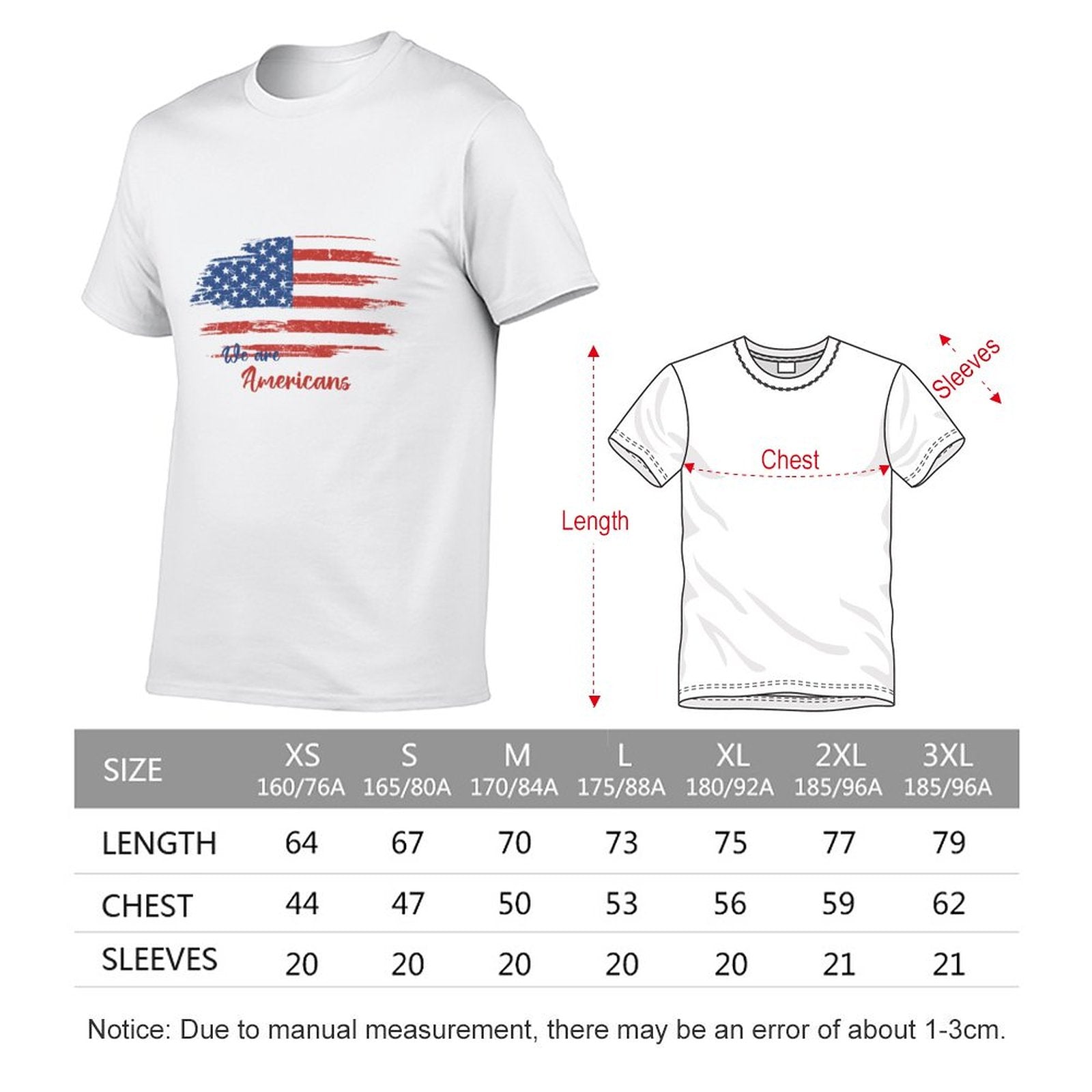 Short Sleeve T-Shirt(Front & Back)